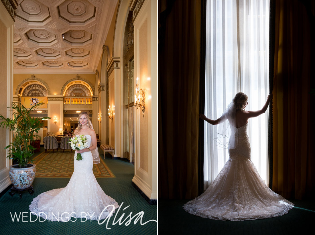 Omni William Penn Lobby Bridal Portraits